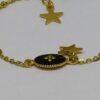 Laia : Bracelet doré avec un médaillon noir et une étoile – Image 7