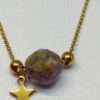 Luna: Collier sautoir doré et pierre naturelle verte – Image 7