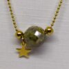 Luna: Collier sautoir doré et pierre naturelle verte – Image 5