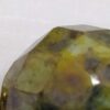 Luna: Collier sautoir doré et pierre naturelle verte – Image 2