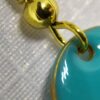 Martina : Boucles d'oreilles dorées et turquoises – Image 5
