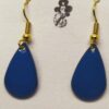 Alma: Boucles d'oreilles bleu pétrole