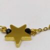 Raquel : Bracelet doré avec une étoile et des perles en verre – Image 3