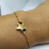 Raquel : Bracelet doré avec une étoile et des perles en verre – Image 2