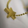 Alma: Collier sautoir doré chaîne boule et étoile – Image 3