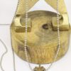 Eva: Collier sautoir argenté en acier chirurgical avec un trèfle à 4 feuilles – Image 4