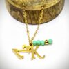 Diana : Collier sautoir à personnaliser, initiales et perles en verre de couleur. – Image 2