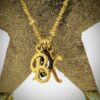 Diana : Collier sautoir à personnaliser, initiales et perles en verre de couleur. – Image 7