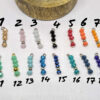 Diana : Collier sautoir à personnaliser, initiales et perles en verre de couleur. – Image 11